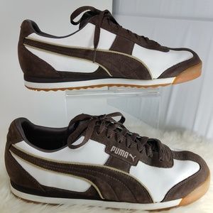 Puma 11.5 sneaker leather white/chocolate
